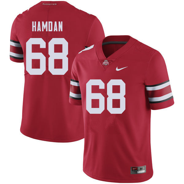 Ohio State Buckeyes #68 Zaid Hamdan College Football Jerseys Sale-Red